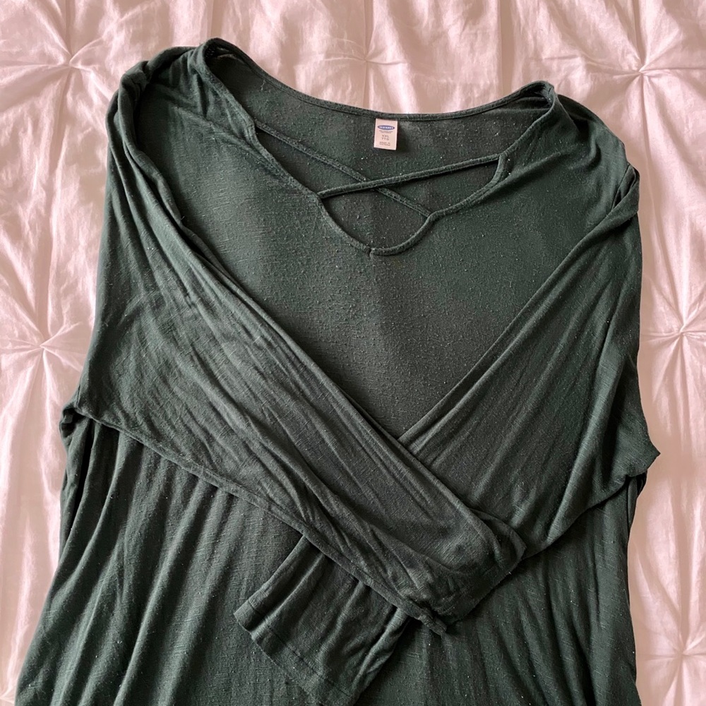 Green Criss cross tunic
